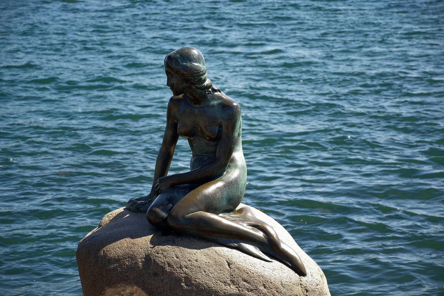 Meerjungfrau in Kopenhagen am Hafen