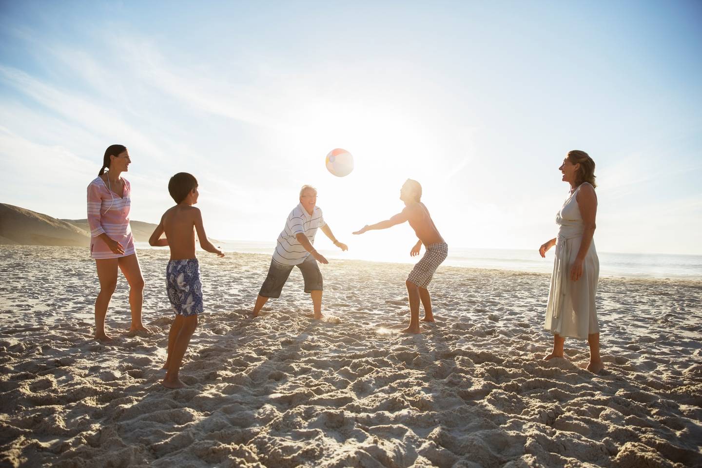 Teenager am Strand