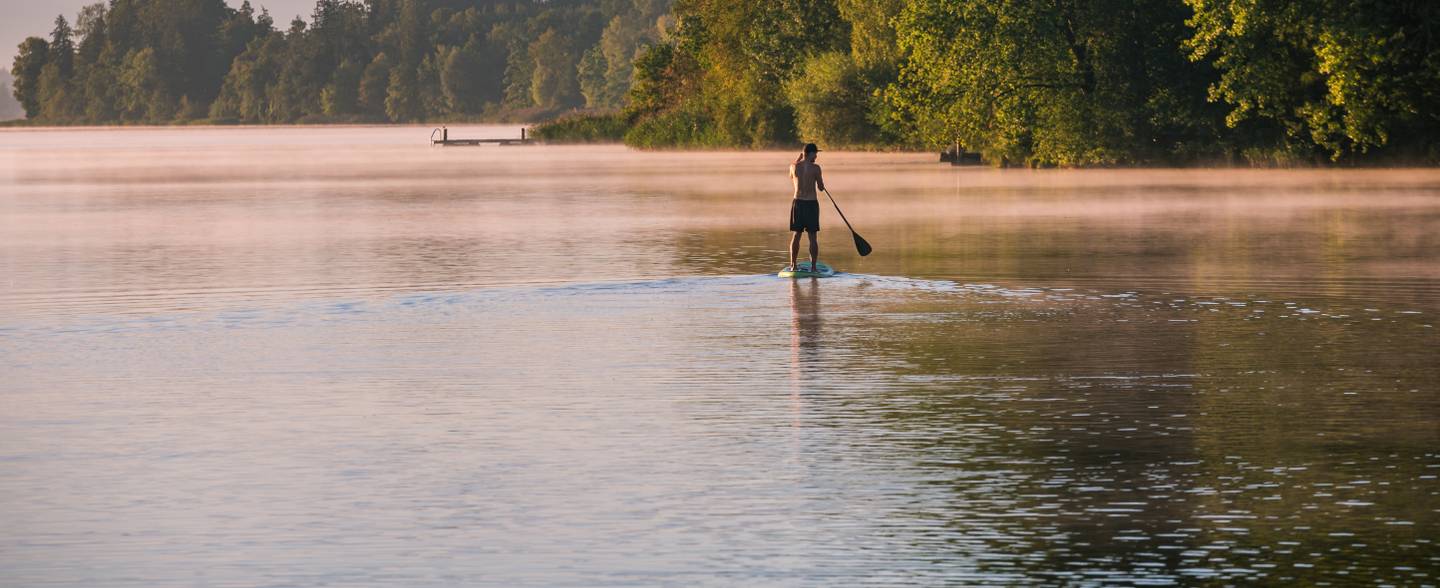 SUP auf dem See