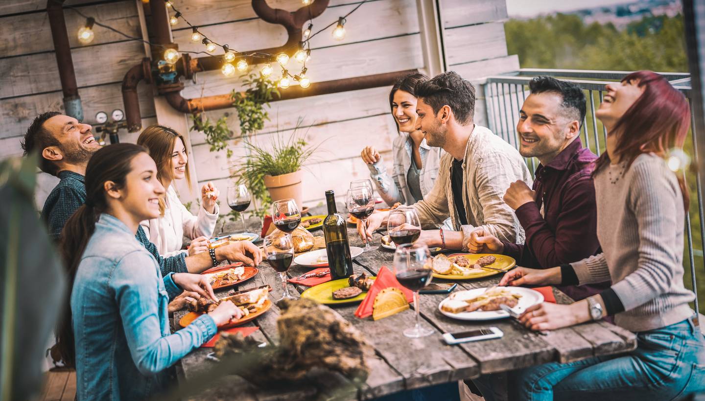 Abendessen mit Freunden