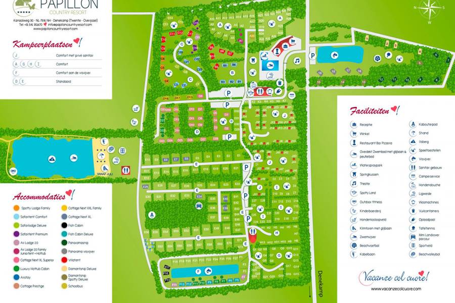Papillon Country Resort Campingplan