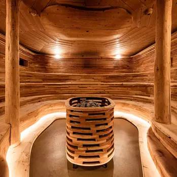 Caravanpark Sexten finnische Sauna