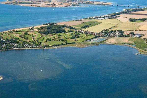 Wulfener Hals aerial view campsite