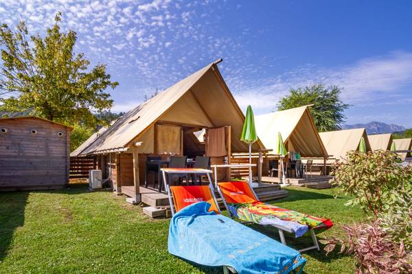 Telt og campingmøbler på Lago Levico Camping Village