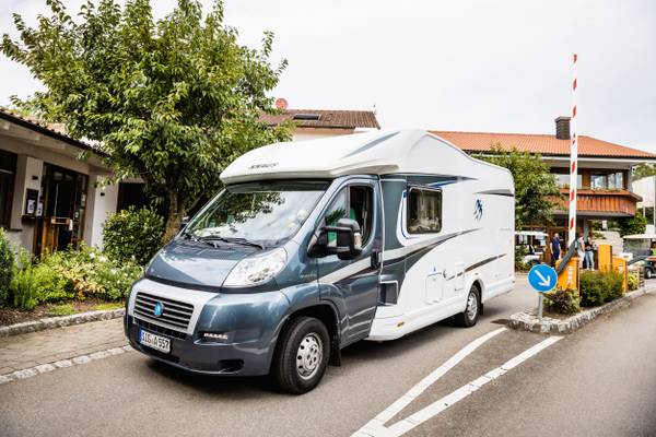 Wirthshof campsite entrance motorhome