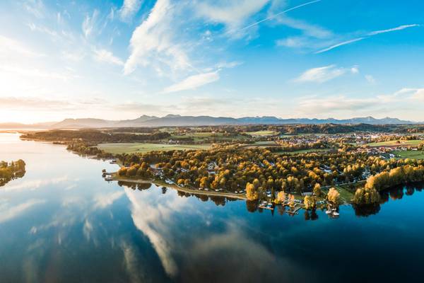 Strandcamping Waging am See aerial view