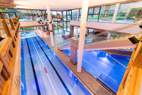 Sportcamp Woferlgut pool from the perspective from above